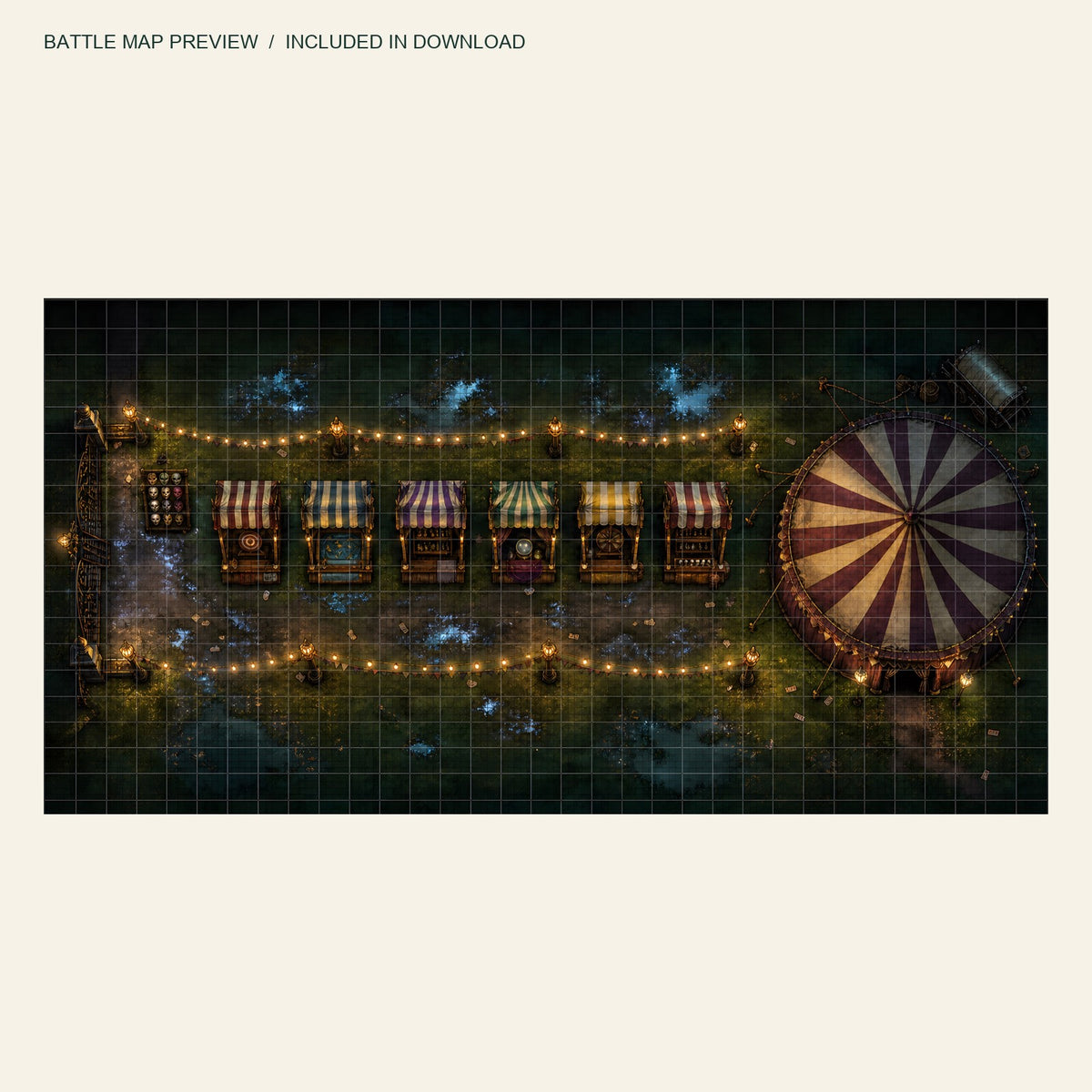 Actual map included with The Carnival of Hollow Masks