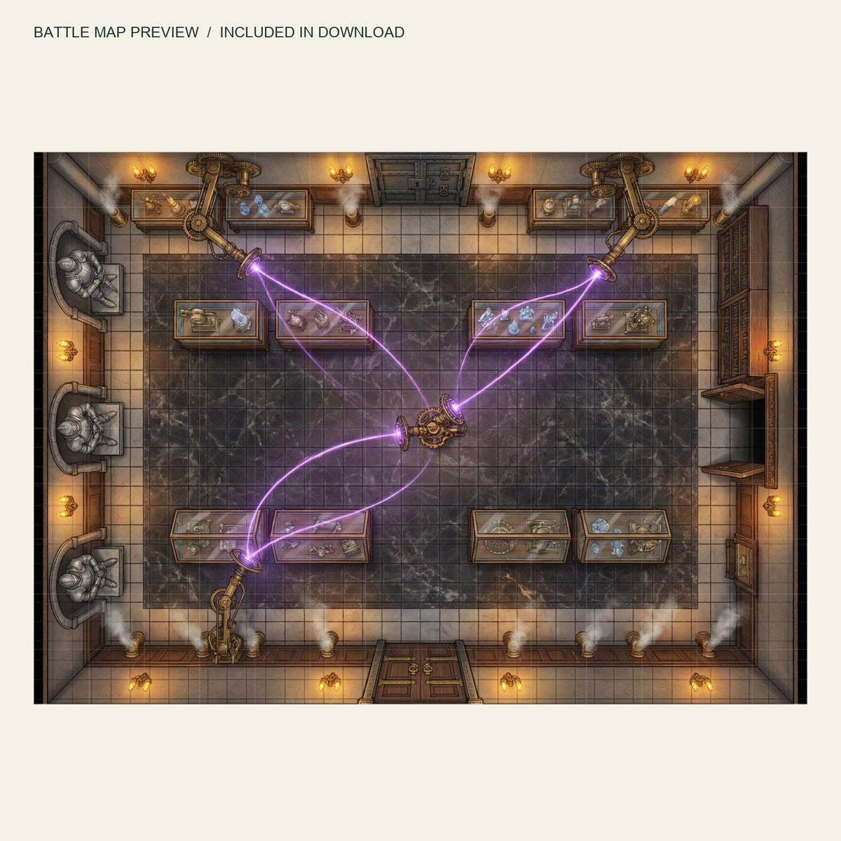 Actual map included with The Obsidian Owl Heist