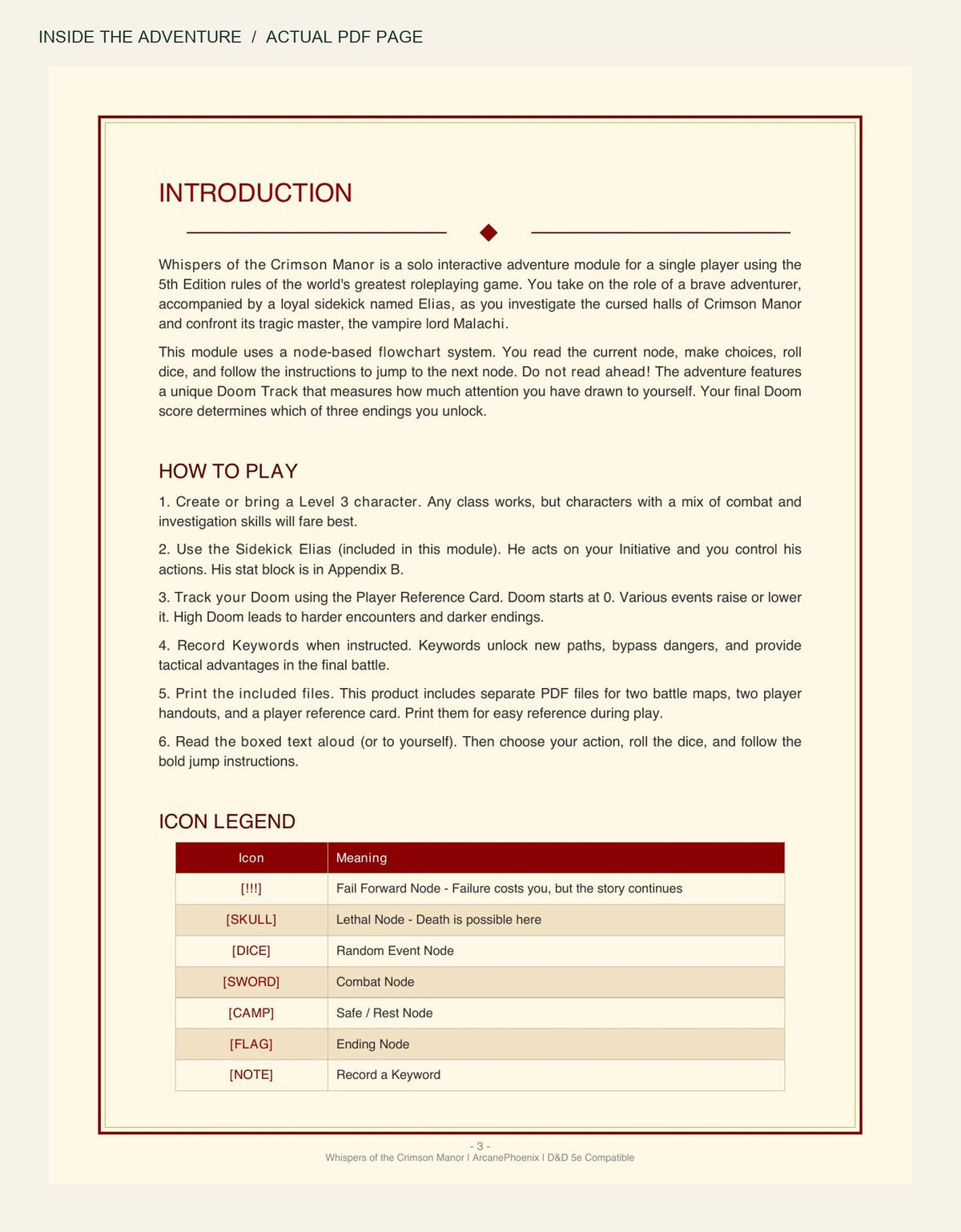 Actual page from Whispers of the Crimson Manor: Lord Malachi PDF
