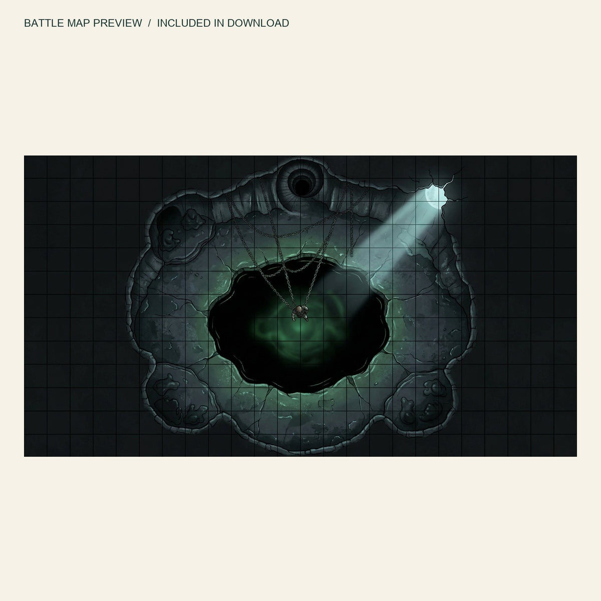 Actual map included with The Cursed Hollow