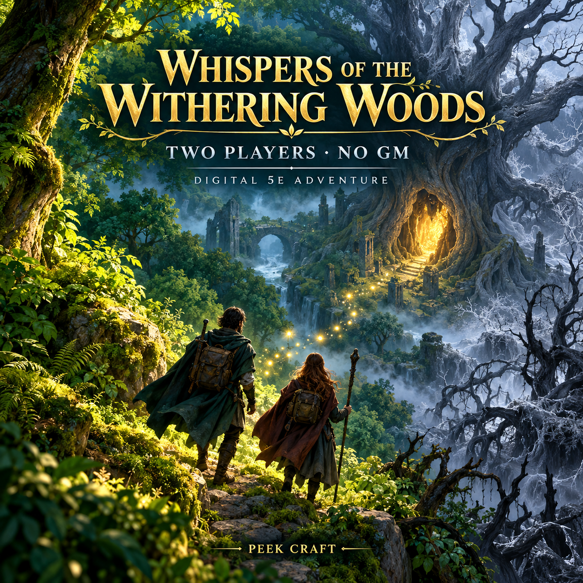 Whispers of the Withering Woods — Peek Craft digital adventure