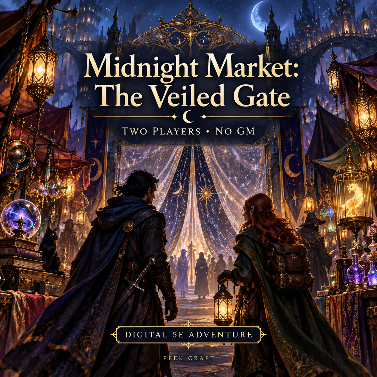 Midnight Market: The Veiled Gate — Peek Craft digital adventure