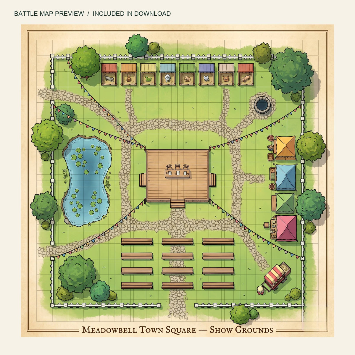 Actual map included with The Pet Show Must Go On
