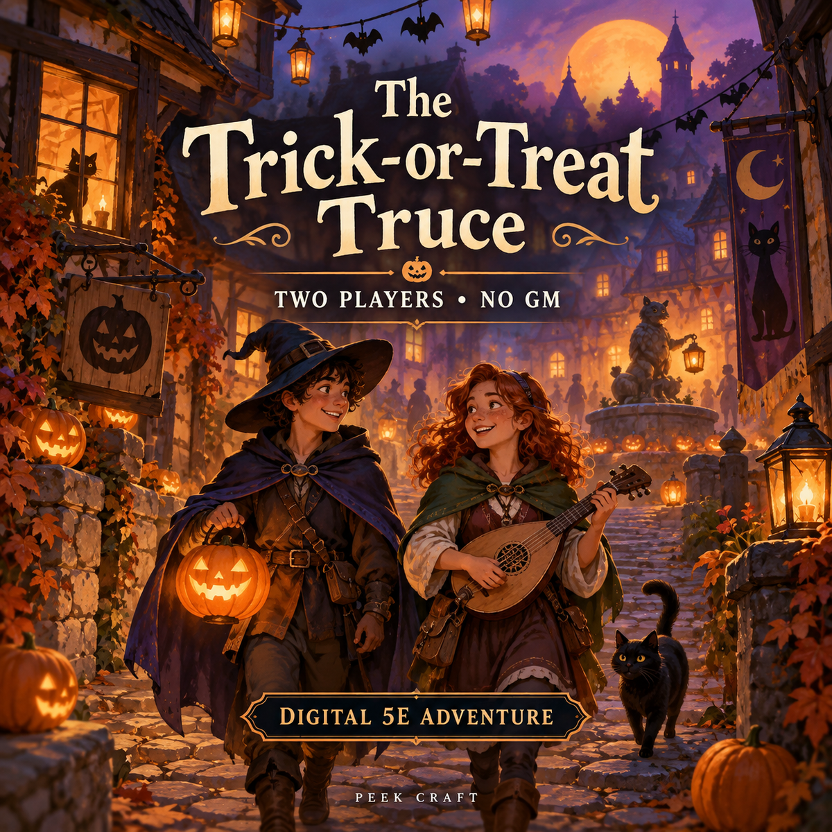 The Trick-or-Treat Truce — Peek Craft digital adventure