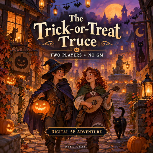 The Trick-or-Treat Truce — Peek Craft digital adventure